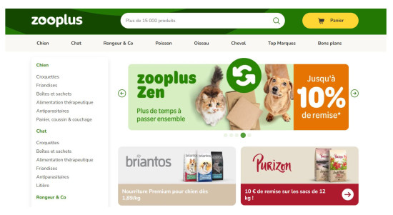 The Marketplace has so far been launched on the French pet market.