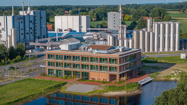 The company headquarters with the Leiber Campus in the foreground.