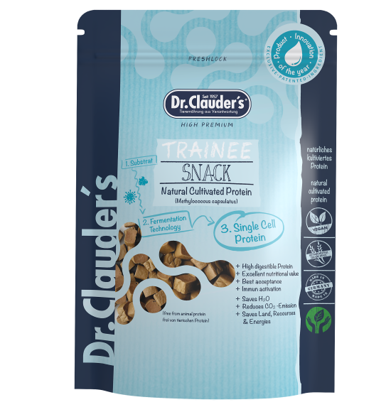 The Natural Cultivated Protein Trainee Snack from Dr Clauderis revolutionary. The technology behind it could make an important contribution to the nutrition of the future.