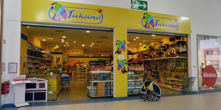 Established in 1995, Tukano is regarded as the first pet store chain in Slovenia.
