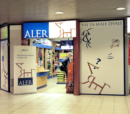 Aler in the BTC shopping centre in Ljubljana