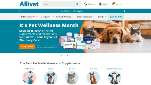 Since its founding in 1992, Allivet has grown to be a leading online pet pharmacy fully licensed in all 50 states in the US with three distribution centers.